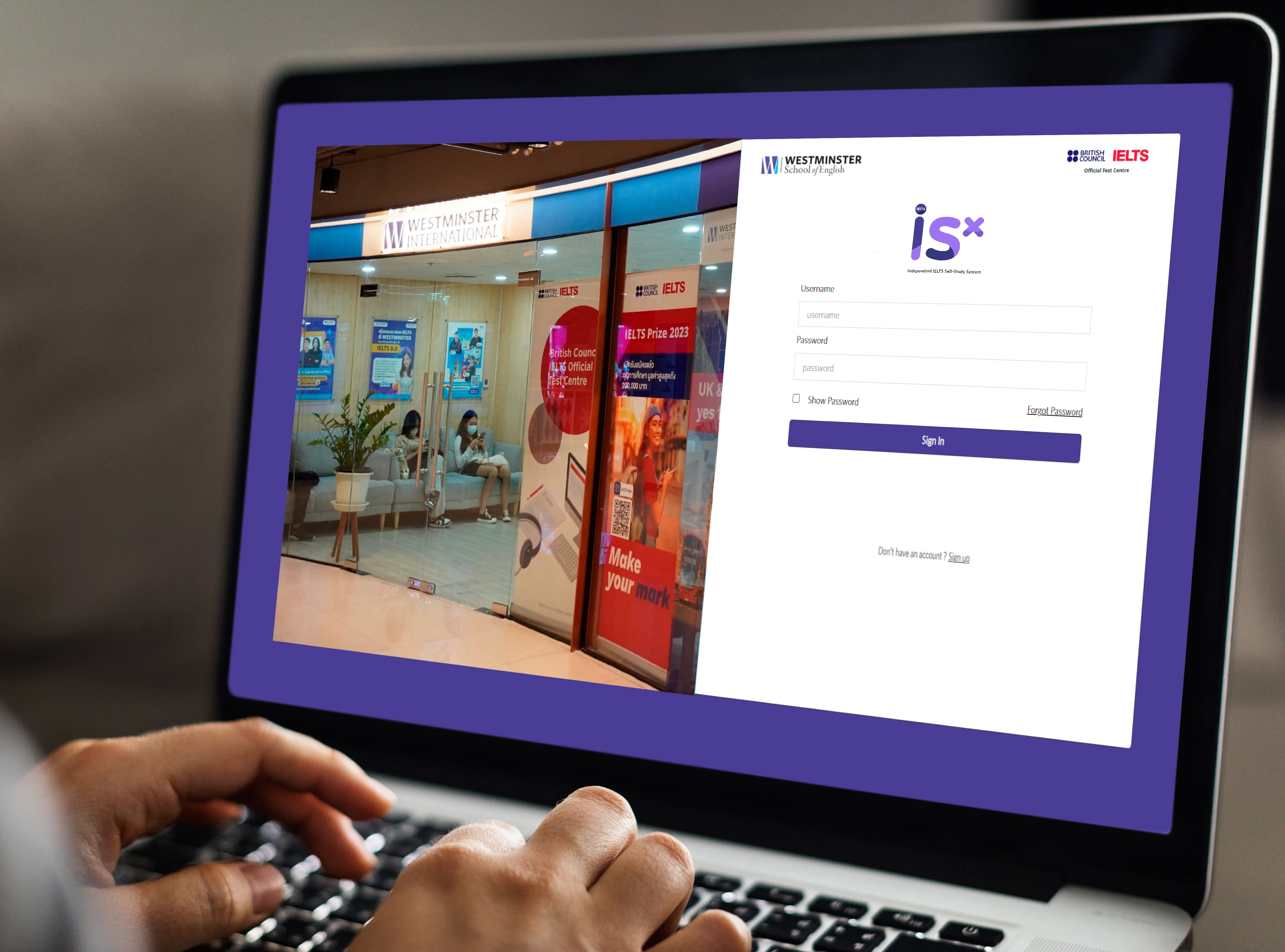 login form